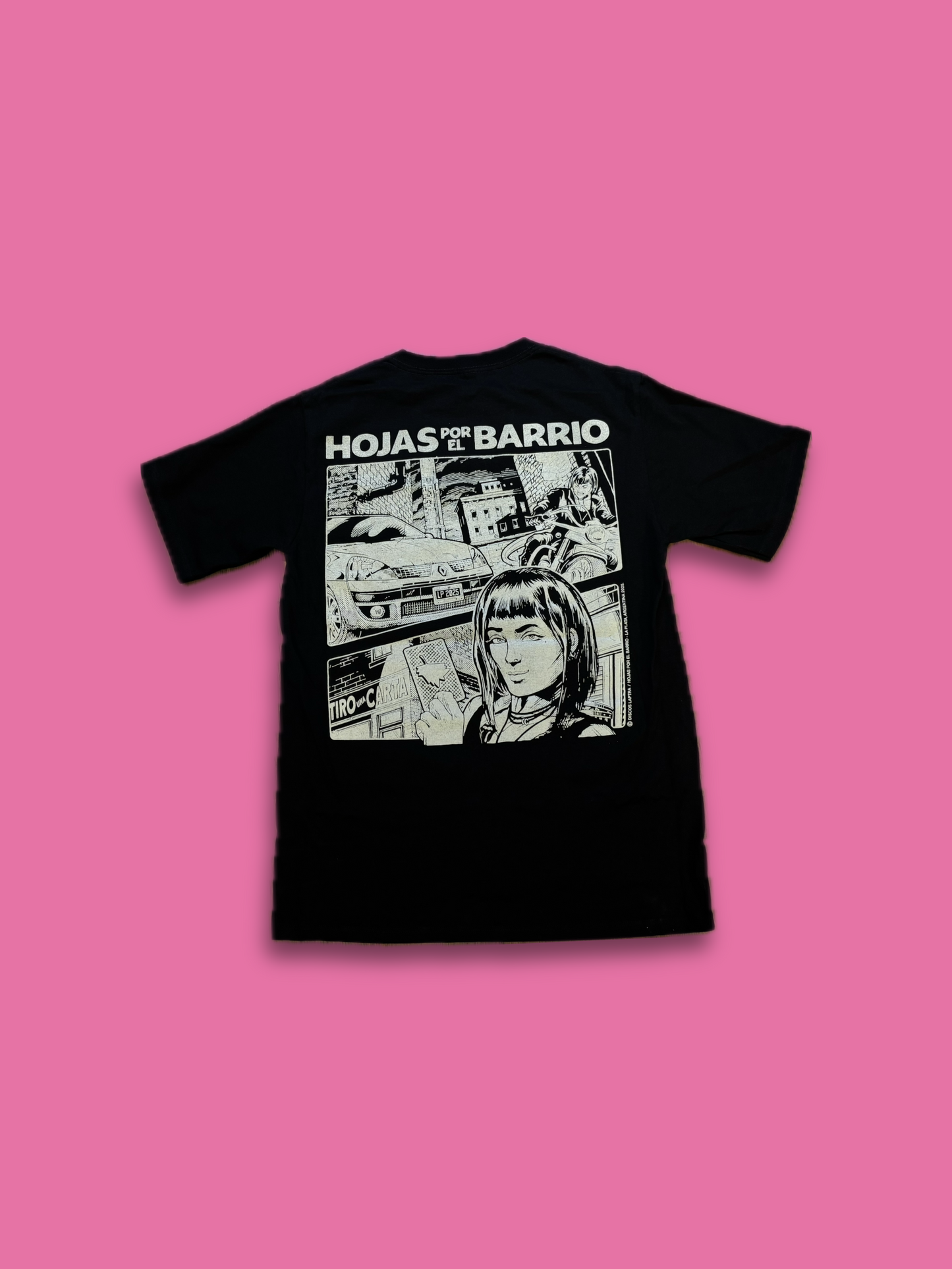 Playera Hojas Por El Barrio Hoja Negra