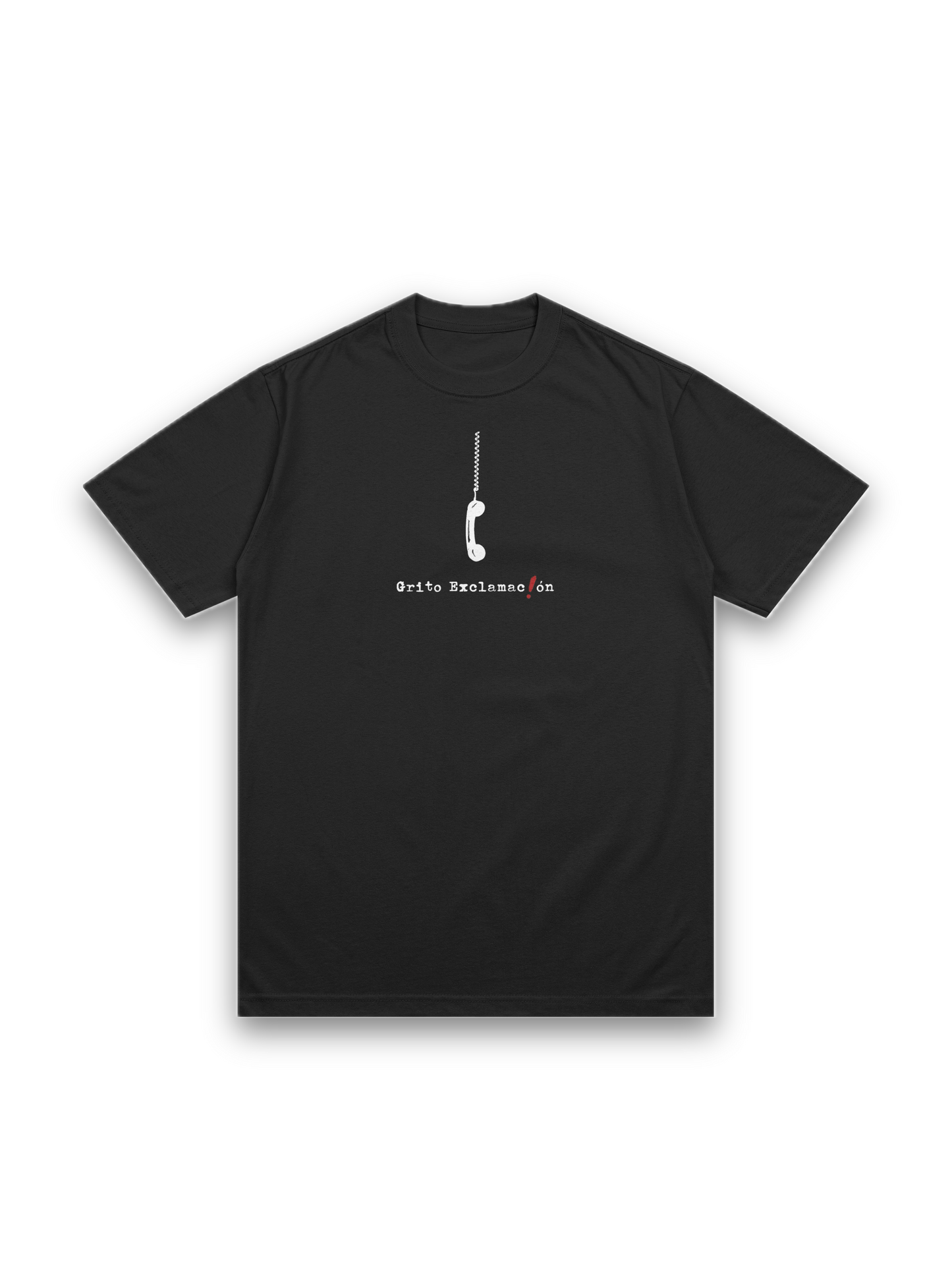 Playera Grito Exclamación Negra / Blanco