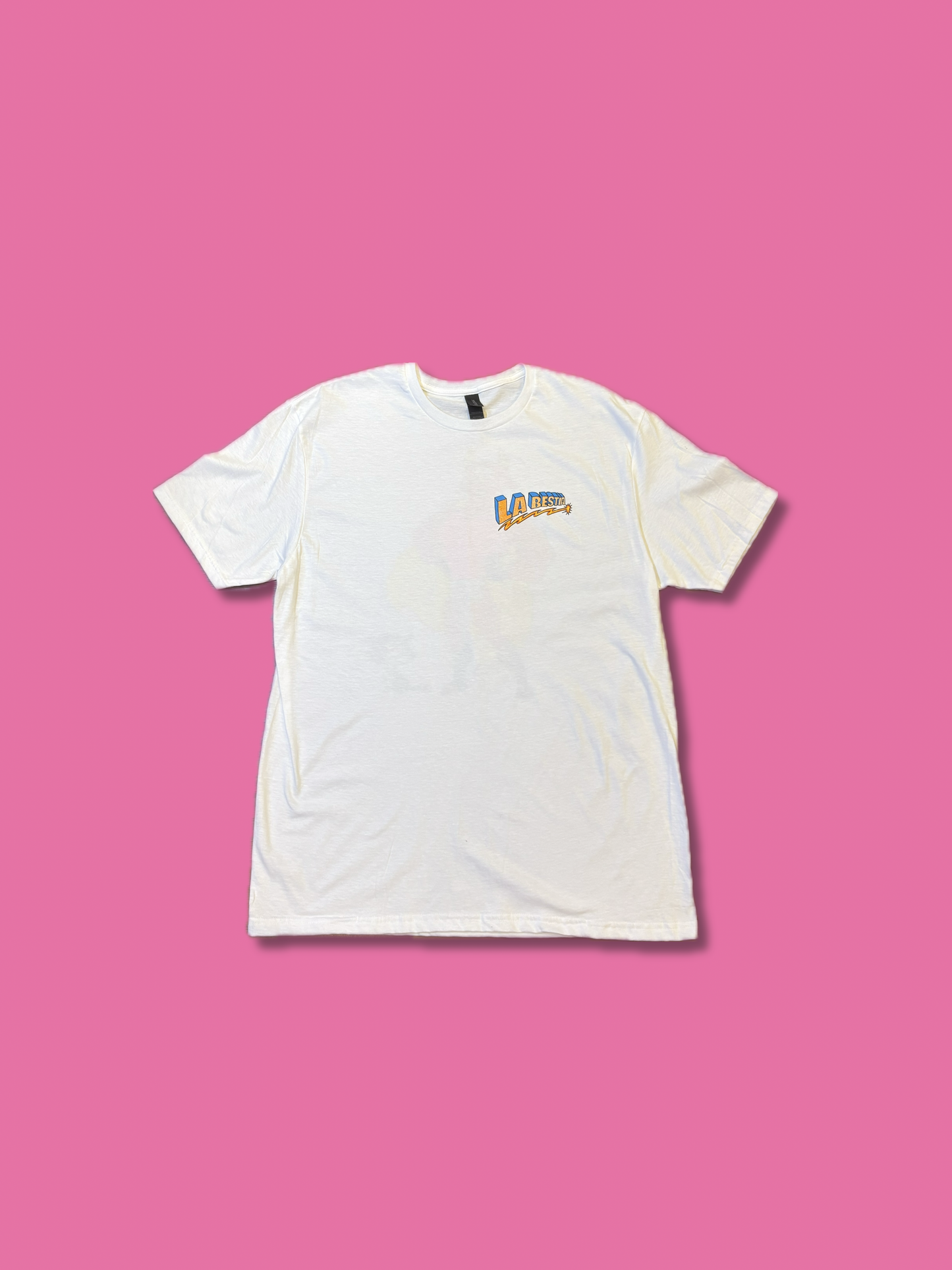 Playera La Bestia Superheroe Blanca