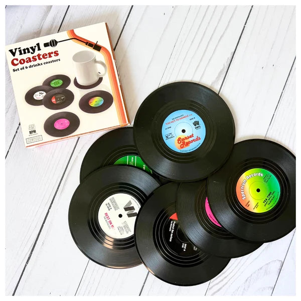 Porta Vasos Mini Vinilo 45 RPM Individual (VINYL COASTERS)
