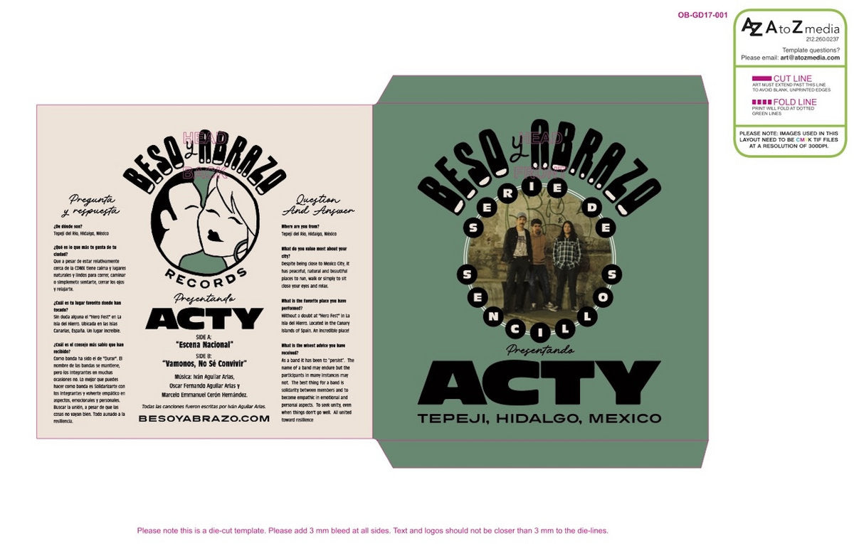 ACTY - Serie de sencillos "Beso y Abrazo" 7 inches