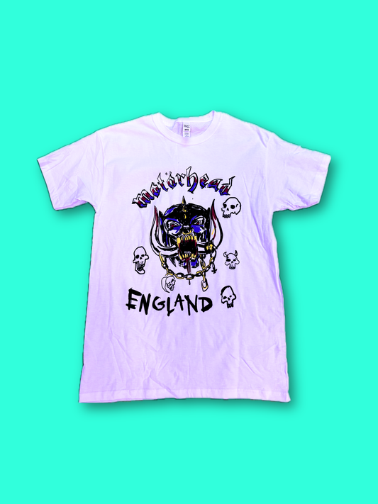 Playera Motorhead England Blanca