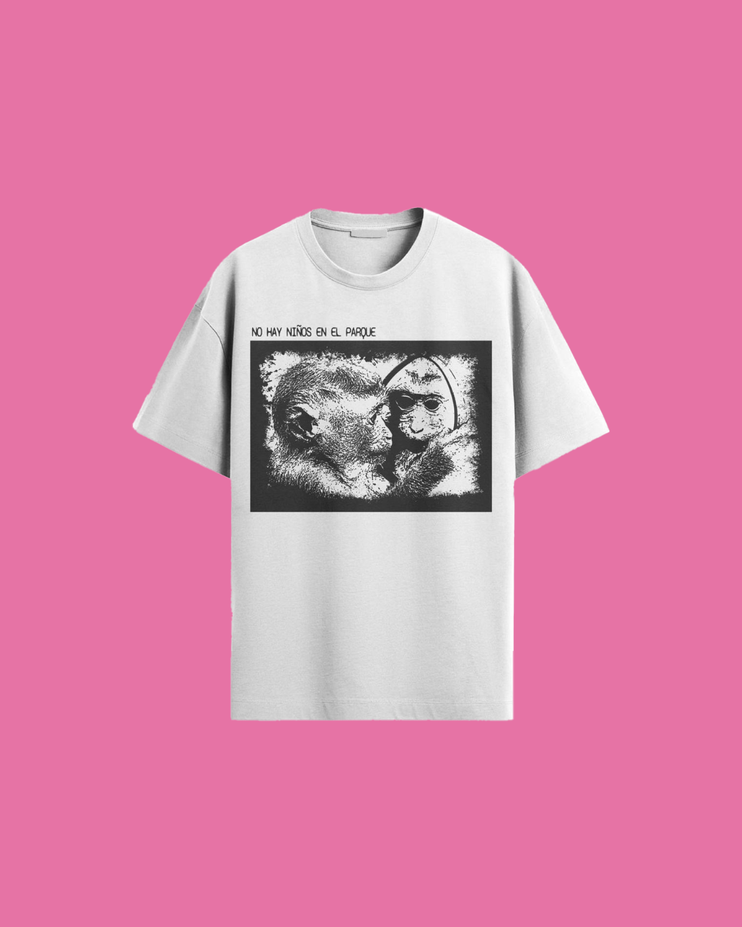 Playera No Hay Niños en el Parque Blanca