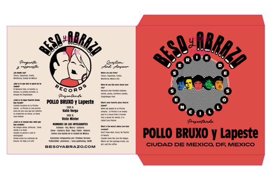 Pollo Bruxo y Lapeste - Beso y Abrazo 7"45 RPM (Vinyl)
