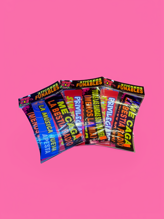 Sticker Pack - Stickers Funables (4 pzas)