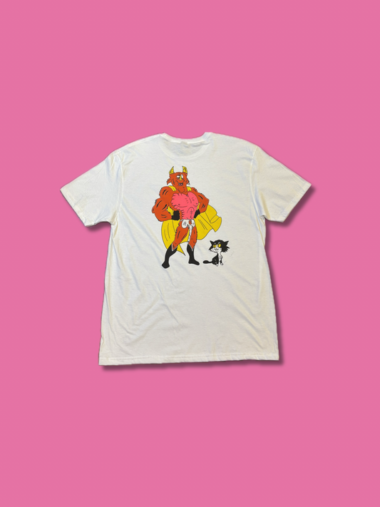 Playera La Bestia Superheroe Blanca