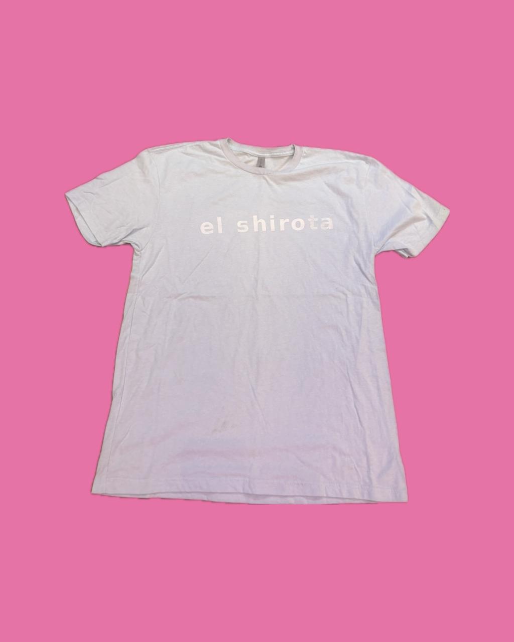 Playera El Shirota Pato Diseño Frotal y Trasero Azul Claro