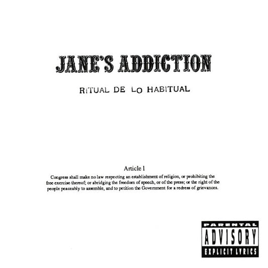 Jane's Addiction - Ritual De Lo Habitual BLANCO (CD) USADO