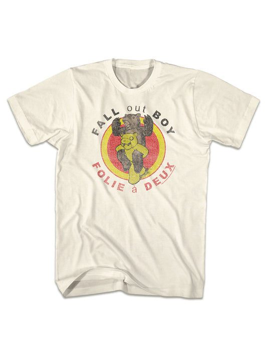 Playera Fall Out Boy Folie a Deux Blanca