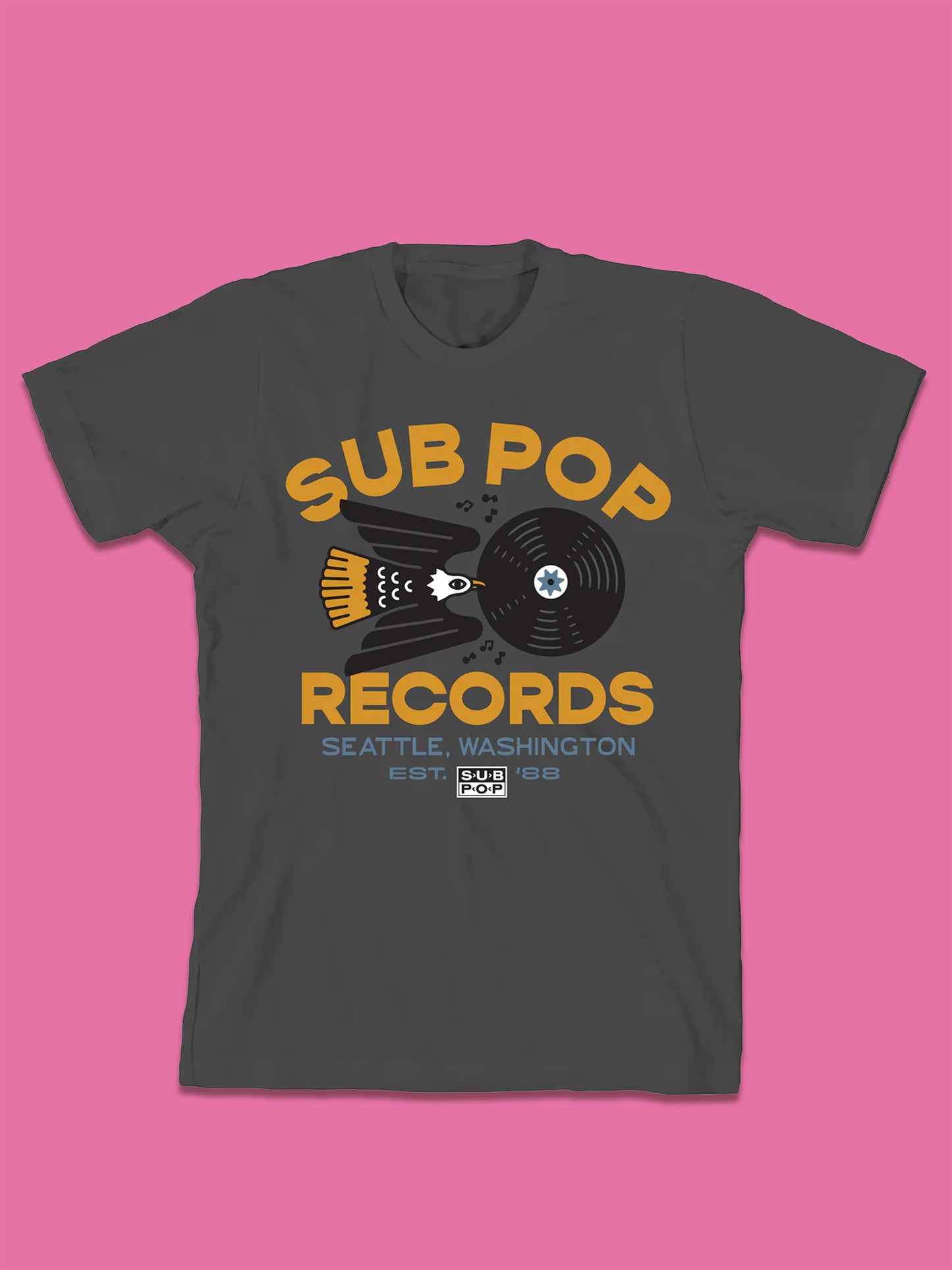 Playera SubPop Records Gris