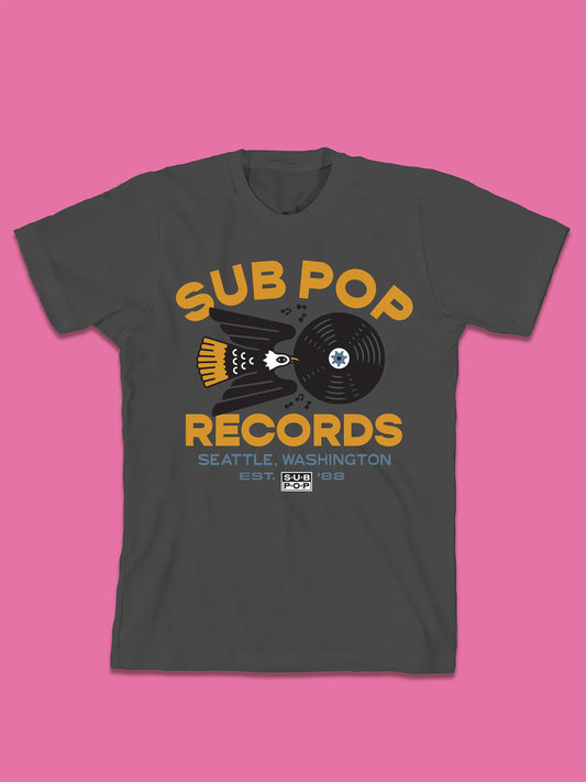 Playera SubPop Records Gris