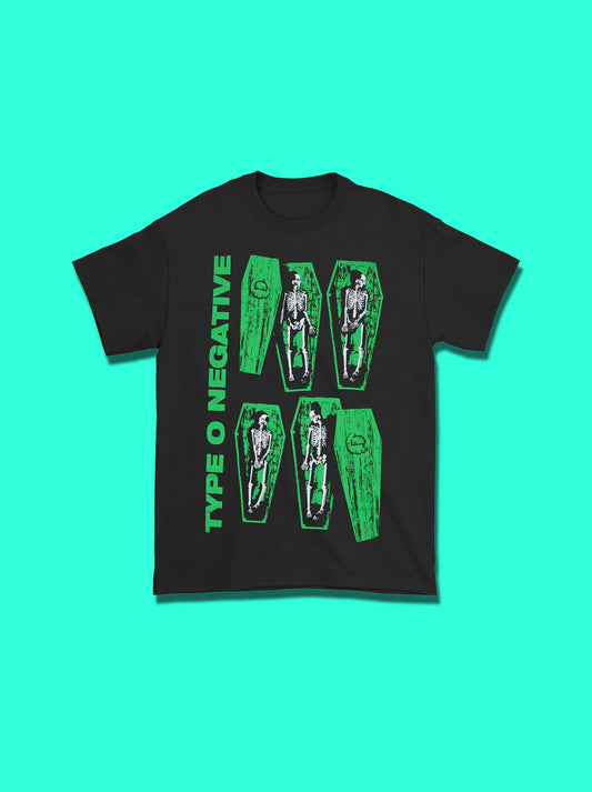 Playera Type o Negative Ataud Negra
